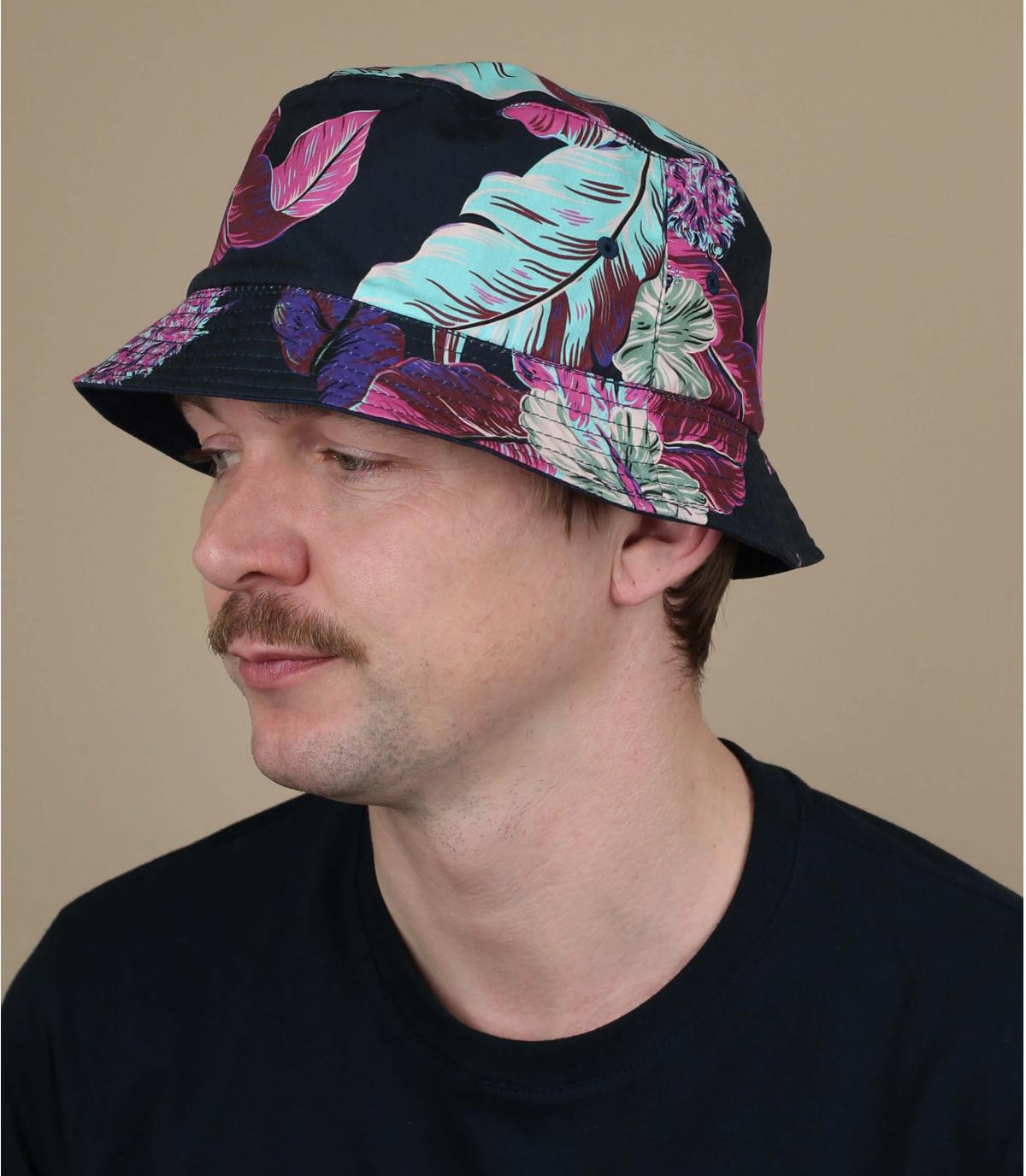 bob blu reversibile Huf Paraiso Bucket navy blaser bob blu reversibile Huf Paraiso Bucket navy blaser